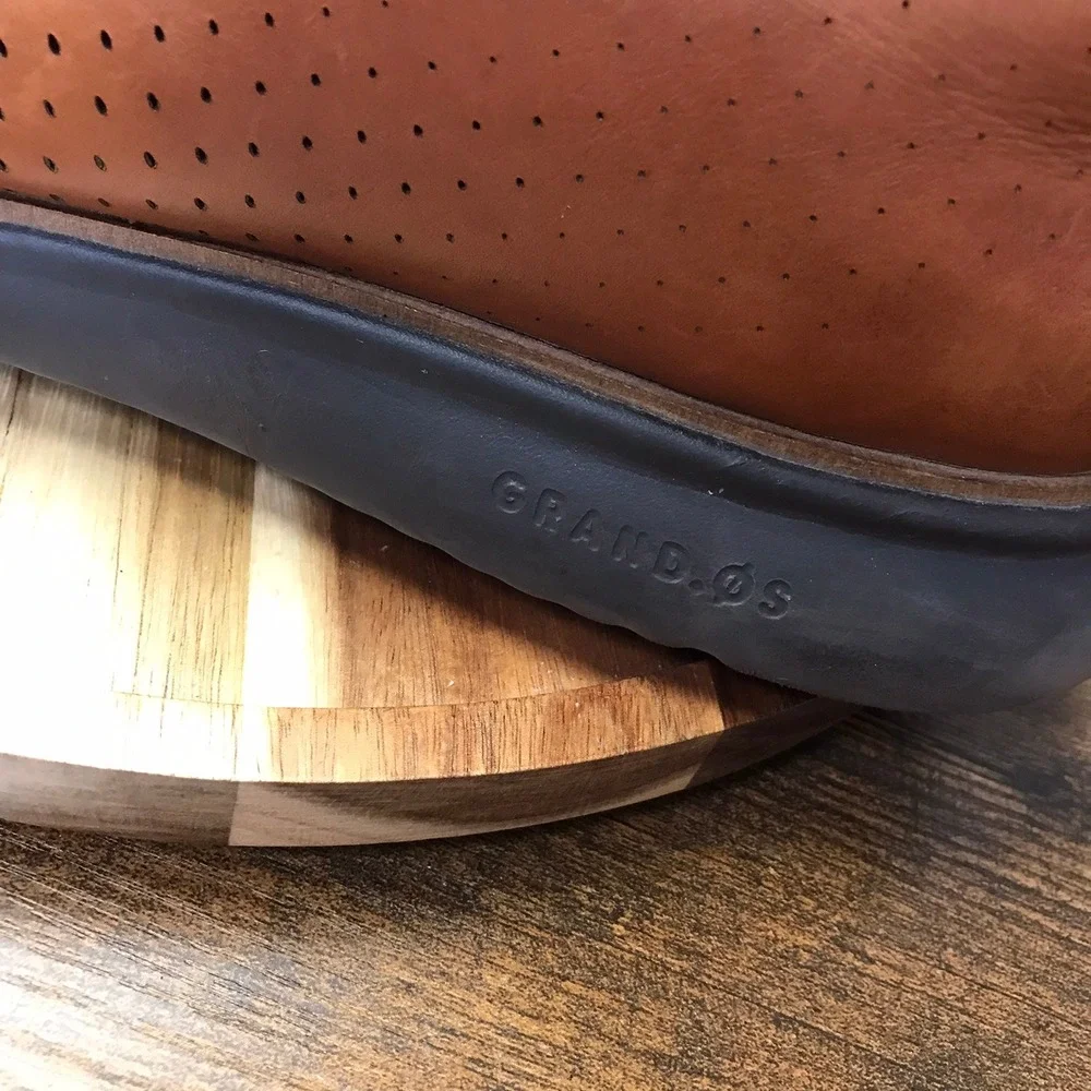 Cole Haan 2.ZERØGRAND Laser Wingtip Oxford Mens 16M British Tan Leather Lined
